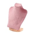 Miniatyrbilde 5 av 5: Halskjede Display Kjede Byste Stativ Holder Mannequin Anheng Kjede Organizer Presentasjon Smykke Display Stativ for Stue (23 cm Rosa Fløyel)