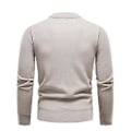 Miniatyrbillede 3 af 5: Efterår Vinter Herre Pullovers O Hals Sweater Mode Slim Fit d Co/YY(M Hvid)