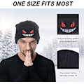 Miniatyrbillede 3 af 5: Anime Beanie Hatte til Mænd og Kvinder - Varme Vinter Cuffed Beanie med Broderi og Strikket Hætte