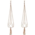 Miniatyrbillede 1 af 5: 2 pakker Macrame planteophæng, planteophæng, til ophængning af flow