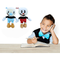 Pikkukuva 5 / 5: 9,8 tuuman Cuphead ja Mugman -pehmolelut, seikkailun Mecup ja Brocup Sof