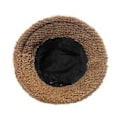Miniatyrbillede 5 af 5: Bucket Hats Foldbar Vindbeskyttelse Fiskerhatte til Kvinder Mænd Casual Panama om Vinteren Efterår brun( brun)