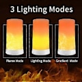Miniatyrbillede 3 af 5: LED Natlampe LED Koldt Lys med Fjernbetjening USB Genopladelig, Blinkende LED Flammeeffekt