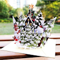 Pikkukuva 3 / 5: 3D-joulukortti, 3D-ponnahdusjoulukortti, joululahjakortti Chr