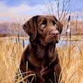 Pikkukuva 1 / 5: 30 x 40 cm, Koira Timanttimaalaus Kirjonta Timanttimaalaus Canv