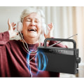 Miniatyrbilde 4 av 5: Bærbar radio, Bærbar FM/AM-radio, Radio å ta med seg, Elec