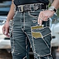 Miniatyrbild 4 av 5: Män's Taktiska Cargo Byxor Swat Byxor Utomhus Sport Vandringsbyxor Multi-fickbyxor Träningsställ Armbyxor-r(XL Khaki)