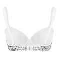 Miniatyrbild 3 av 4: Kvinnors Glittrande Pärlor Padderad BH Toppar Magdans Kostym Festival Rave Party Showgirl Cabaret Prestanda Clubwear-r (38 A Silver)