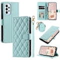 Miniatyrbillede 1 af 5: Til Samsung Galaxy A73 5G Etui Rhombus Grid PU Læder Crossbody Telefon Cover (Style C)