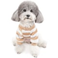 Miniatyrbillede 4 af 5: Vinter Sweater Coral Fleece Jakke Hvalp Hvalp Kat Stribet Varm C