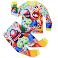 Miniatyrbild 1 av 3: Super Mario Bros Pyjamas Set för Pojkar och Flickor 4-9 År