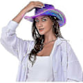Miniatyrbillede 1 af 5: Lysende Space Cowboy Cowgirl Hat (Lilla)