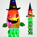 Pikkukuva 1 / 5: Halloween riippuva haamu, Halloween riippuva koriste LED-valolla