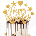 Miniatyrbilde 1 av 5: Sjeldne perle 2 stk cupcake toppers cupcake inserts festartikler bi