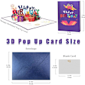 Pikkukuva 2 / 5: Hyvää syntymäpäivää -kortti, 3D Pop Up -kortit Kaikkiin tilaisuuksiin, 3D Syntymäpäivä