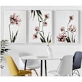 Miniatyrbillede 2 af 5: Wekity Tulip Vægmale Canvas Print Poster, Enkel Mode Kunsttegning Dekoration til Hjemmet Stue Soveværelse Kontor og Børneværelse (Sæt af 3 Uindrammet