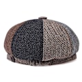 Miniatyrbillede 3 af 4: Farveblokering, drengehatte, flade hatte, tweed Gatsby-hatte, Ivy Iri
