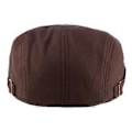 Miniatyrbilde 4 av 5: Menn Kvinner Duckbill Mote Klassisk Beret Cabbie Cowboy Flat Hatt Golf Driving Cap Qinhai (Svart)