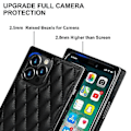 Miniatyrbilde 4 av 5: Etui til iPhone 14 med kjede i PU-lær, Datura Diamond Lattice (Svart)
