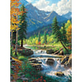 Pikkukuva 1 / 5: 30x40 cm 5D DIY-timanttimaalaus, Panoraamavesiputous t