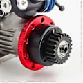 Pikkukuva 2 / 5: RC-auton vauhtipyörän kytkin Metalli 4142 4146 3281 Sarja 1/10 Nitro/ Stampede /Jato/ T-/Nitro Red