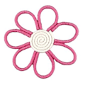 Miniatyrbild 5 av 5: Boho Dekoration Daisy Blomma Vävd Makramé Väggbonad Rep Handgjord Vävd Väggdekoration Flickrum Flöde