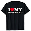 Miniatyrbild 1 av 3: T-shirt \"Jag älskar min pojkvän/flickvän\" Par T-shirt (XXL)