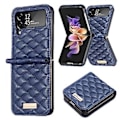 Pikkukuva 1 / 5: PU-puhelin Kotelo Samsung Galaxy Z Flip4:lle (Sininen)