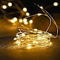 Miniatyrbilde 2 av 5: Batteridrevne Feelysslynger 2 Meter 20 Lys LED Julelys Utendørs Innendørs for Soverom Hjem Bryllup Fest Juledekorasjon