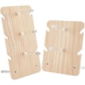 Miniatyrbillede 1 af 5: 2 sæt solbriller display stand, træ display stand 3-tier/2-tier briller rack holder briller