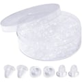 Miniatyrbillede 1 af 5: 800 Pak Silicone Ørepropper, Transparente Sikkerhedsbakker til Øreringe til DIY Udskiftning