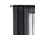 Miniatyrbillede 1 af 5: Tulles Baggrunds Draperinger Gardin Semi-mørklæggende Design Elegant Gardin til Bryllup (140*180 Sort)