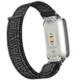 Miniatyrbillede 4 af 5: PC-etui + Nylon Loop-rem til Xiaomi Mi Band 7 Pro (Reflekterende Sort)