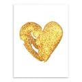 Miniatyrbild 5 av 5: Wekity Love and Whale Väggkonst Canvas Print Poster, Enkel Söt Guld och Svart Konst Ritning Dekoration för Hem Vardagsrum Sovrum Kontor och Barns Rum