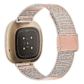 Miniatyrbild 3 av 5: Metallband till Fitbit Versa 4 / Sense 2 (Roséguld)