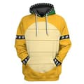 Unisex Mario 3d Hettegenser Dame Herre Hettegenser Genser Topper Gaver (L Bowser)