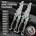 Miniatyrbillede 3 af 5: Multifunktionel foldbar kabelstripper, kabelsplitter, krympeværktøj, skæreværktøj, ledningsreparationsværktøj, tang (2 stk.)