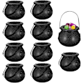 Miniatyrbilde 1 av 5: 10 stk Mini Candy Bucket Witch Cauldron med håndtak Cauldron Hall