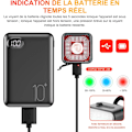 Miniatyrbillede 5 af 5: For- og baglygte til cykel, LED-cykellygte, bremseadvarsel, USB-genopladelig