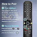 Miniatyrbilde 4 av 5: Erstatnings-Magic Remote AKB76039901 MR22GA/MR22GN for Smart TV 2022, med peker- og stemmefunksjon