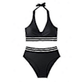 Miniatyrbild 2 av 4: Bikini Damer Magkontroll, Hög Midja Push Up Bikini Set Bröst Badkläder Sexig Baddräkt Strand Bikini