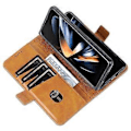 Miniatyrbild 5 av 5: AZNS Plånboksfodral i PU-läder för Samsung Galaxy Z Fold5 5G, Flip Folio Stativ Telefonfodral (Stil D)