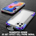 Miniatyrbild 5 av 5: Skyddande fodral i aluminiumlegering för iPhone 12 (Regnbåge)