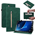 Miniatyrbillede 1 af 5: Lynlås Læder Tablet Etui Til Samsung Galaxy Tab A 10.1 2016/T580/T585 (Grøn)