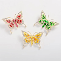 Miniatyrbild 1 av 4: Emalj Butterfly Brosch (3 st)