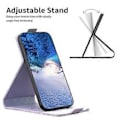 Miniatyrbillede 2 af 5: BF30 Etui til Samsung Galaxy S23 Ultra Vertikal Flip Stativ Kort Slots Præget Læder Telefon Cover (Style F)
