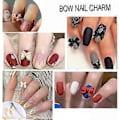Miniatyrbild 4 av 5: 100 st 3D Rosett Nagelkonst Dekorationer, Färgglada Rosett Nageltillbehör 3D Rosetter Nagelcharms för Akryl Resin Flatback Nagelkonst Design ##-2.Obs: Inget lim