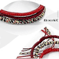 Miniatyrbilde 5 av 5: Sett med 3 tibetanske buddhistiske armbånd håndlaget i flettet tau for menn og kvinner