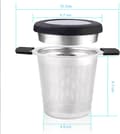 Miniatyrbillede 2 af 5: Rustfrit stål te filter te infuser te si med fine huller