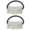 Pikkukuva 1 / 3: 2 kpl Rhinestone Hiussormuksia Elegantti Hiuslenkki Naisten Hiuspanta Tyttöjen Poninhäntäpidike Hiusasusteet